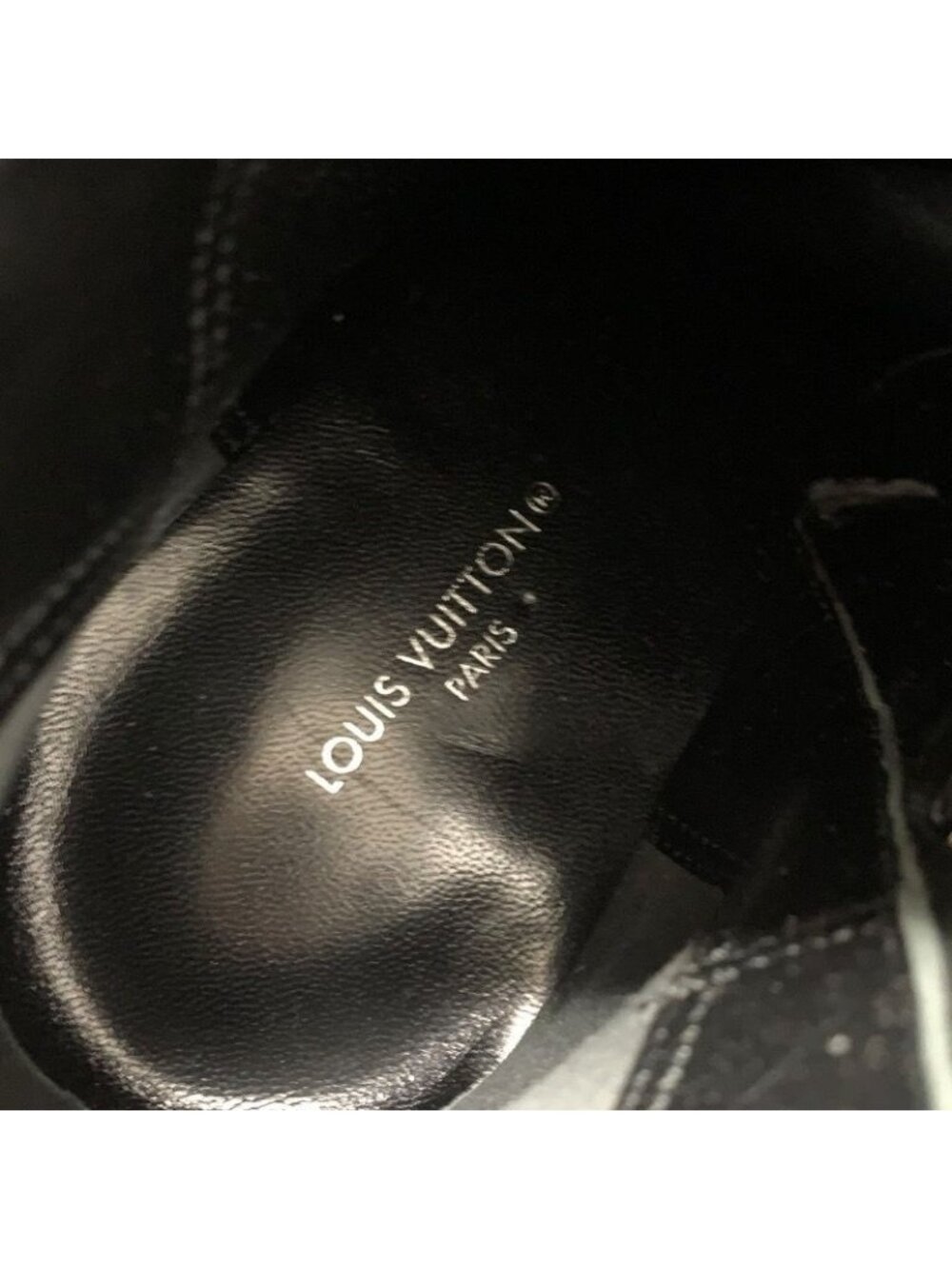 Louis Vuitton Silhouette Line Monogram Boots Short Shoes Leather Black - Picture 7 of 10